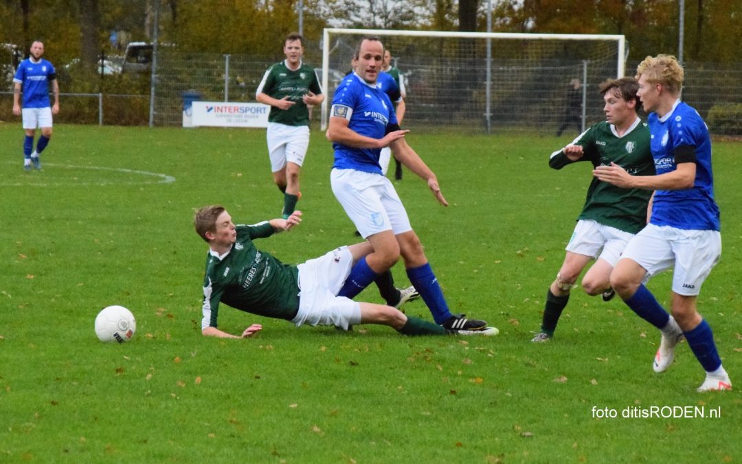 Nieuw Roden trekt nipt aan het kortste eind in knotsgek duel met Blauwhuis