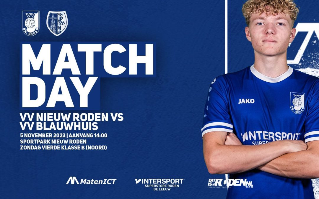 Zondag 5 november 2023: V.V. Nieuw Roden 1 – Blauwhuis 1