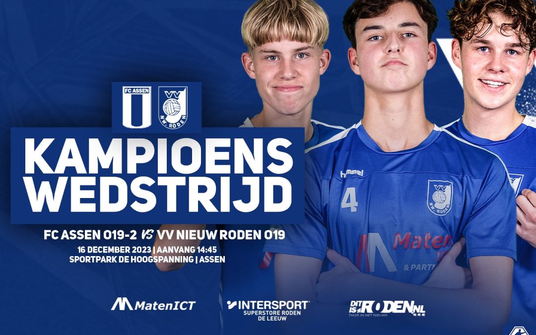 Kampioenswedstrijd JO19-1