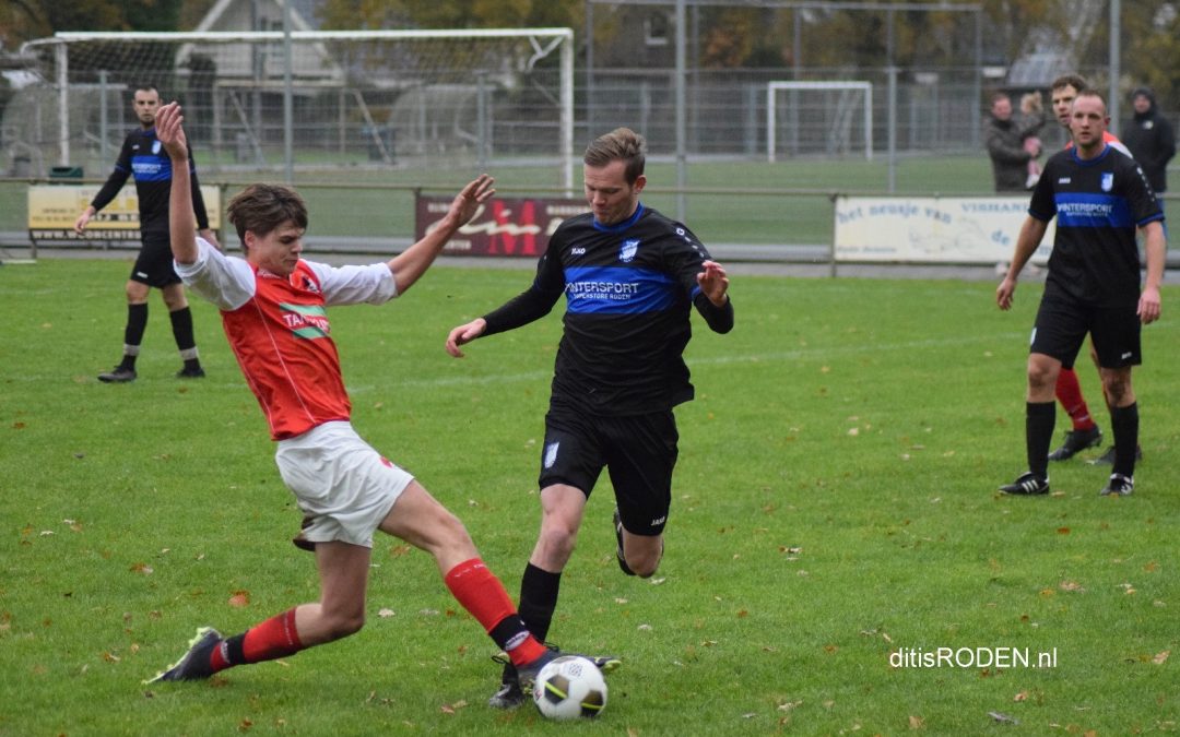 Nieuw Roden en de Sweach schieten weinig op met gelijkspel in boeiend duel