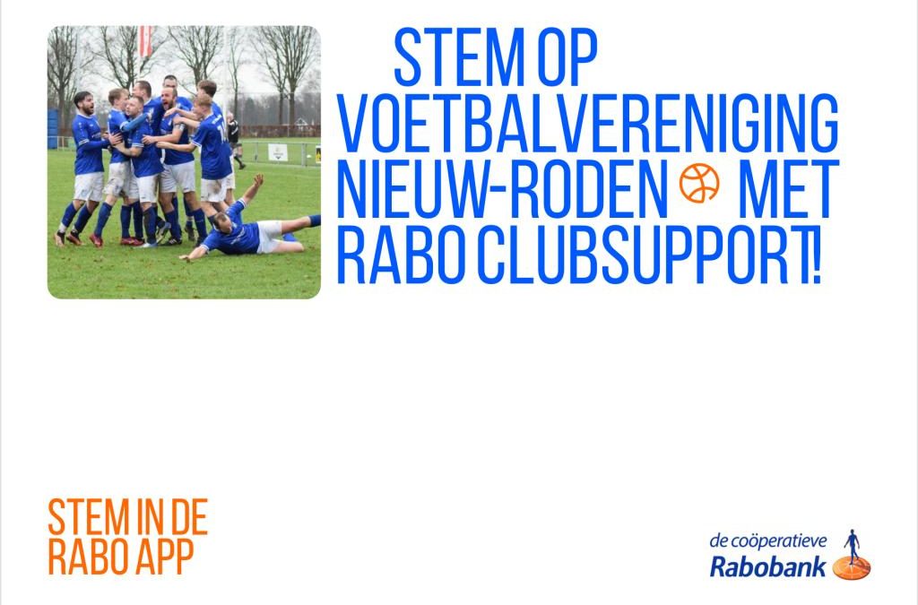Stem op Nieuw Roden voor de Rabo clubsupport 2025