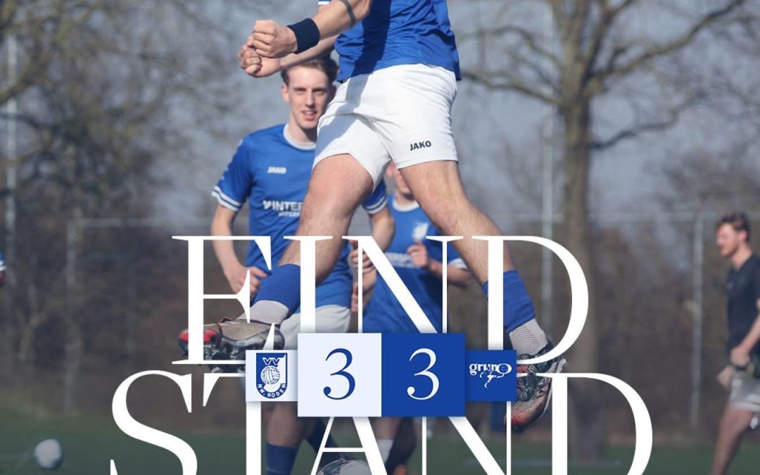 Gelijkspel met twee gezichten voor Nieuw Roden tegen Gruno