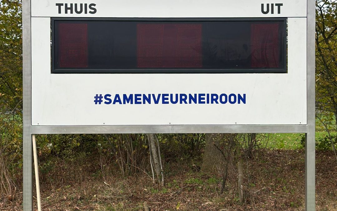 Nieuw scorebord geïnstalleerd!