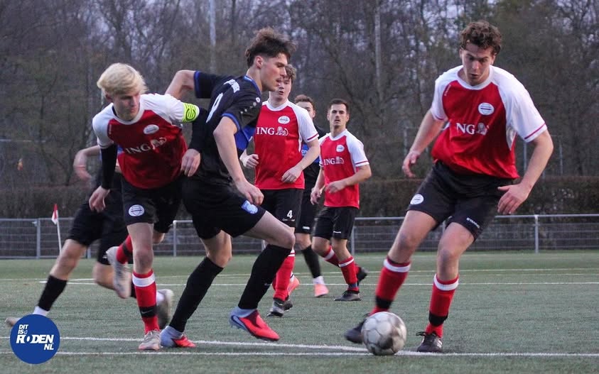Nieuw Roden 1 verliest bij koploper Amicitia VMC