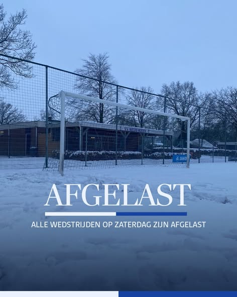 Afgelastingen door wintersweer