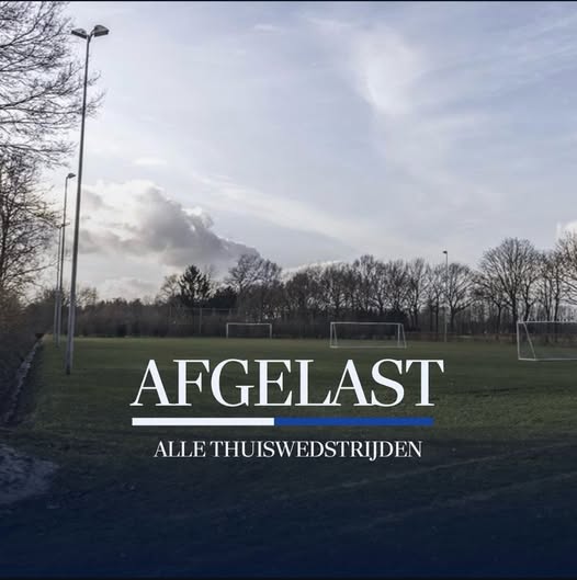 Thuiswedstrijden afgelast