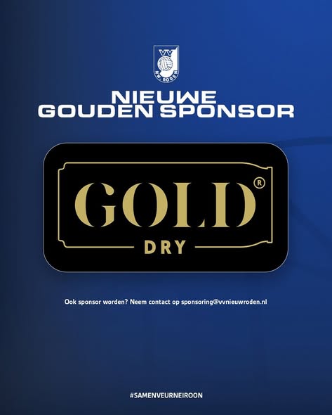 Gold Dry en Keukenhuis Roden nieuwe gouden sponsoren