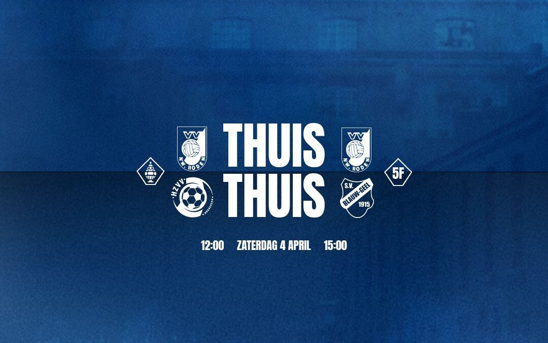 Vooraankondiging zaterdag 4 april