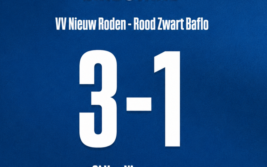 VV Nieuw Roden 1 wint eerste oefenduel van Rood Zwart Baflo